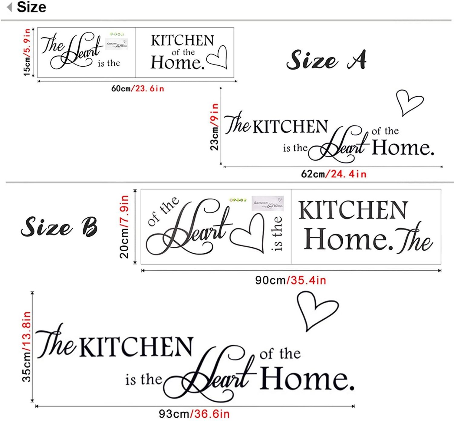 Myway Removable Wall Paper Stickers for Kitchen & Dining Room Wall Art Decal Vinyl Home Decor Stickers