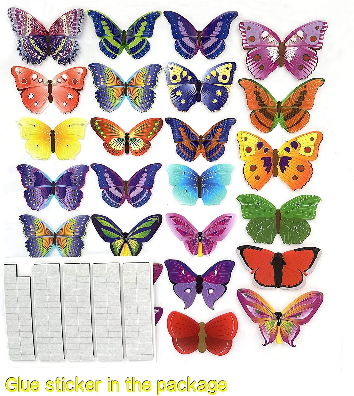 Hot Sale Butterfly Wall Decals for Wall 3D Butterflies Home Decoration Art DIY Stickers for Kids Nursery Bedroom Living Room