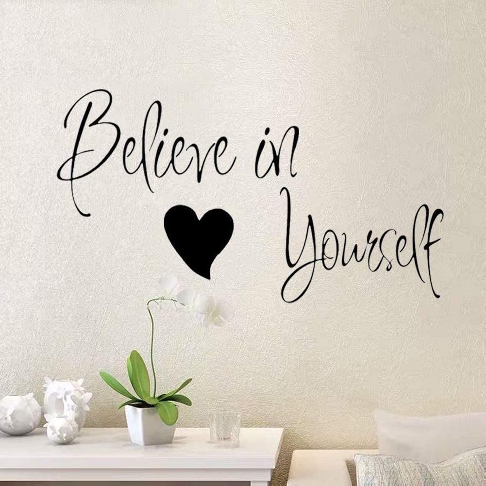 Wall Stickers for Bedroom and Living Room Decal Vinyl Inspirational Wall Decals Words Letters Stickers