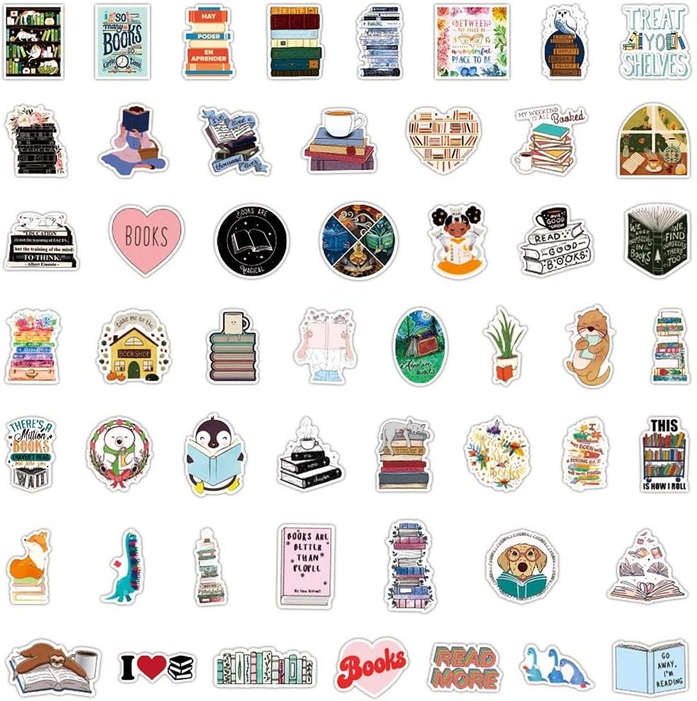 Reading Reward Stickers Waterproof Vinyl Stickers for Water Bottles Laptop Refrigerator Cup Luggage Computer Skateboard Decals