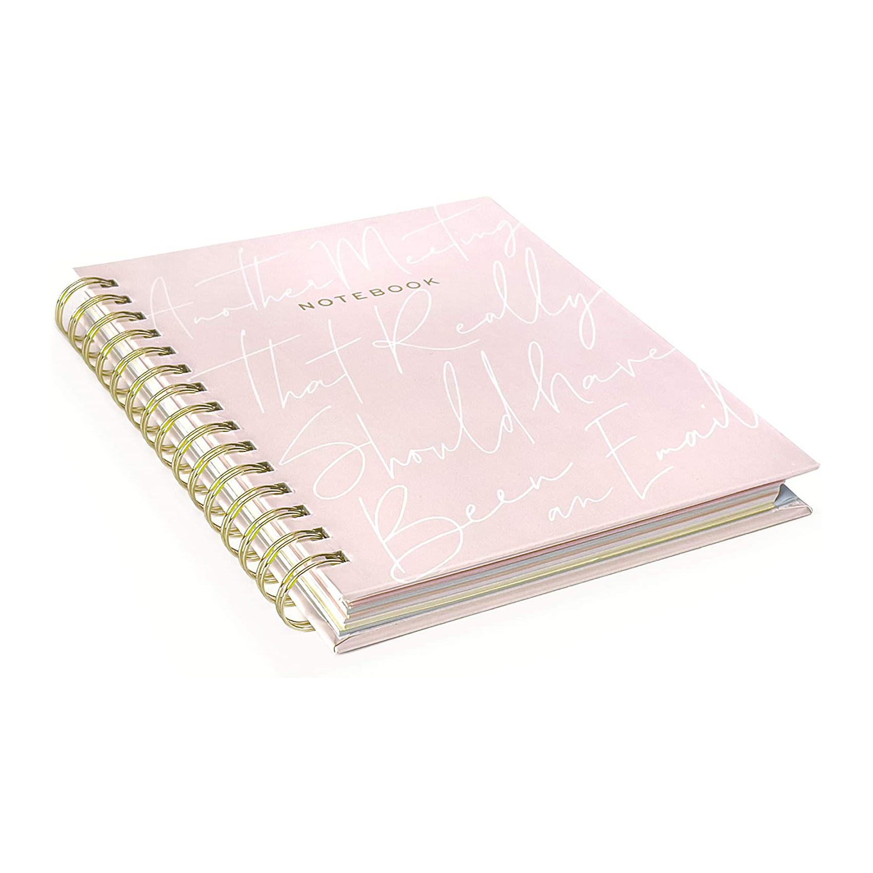 Decorative Cover Coded Sections Tabbed College Ruled Spiral Binding Notebook Tabs Double Sided Storage Pocket Journals Notebook