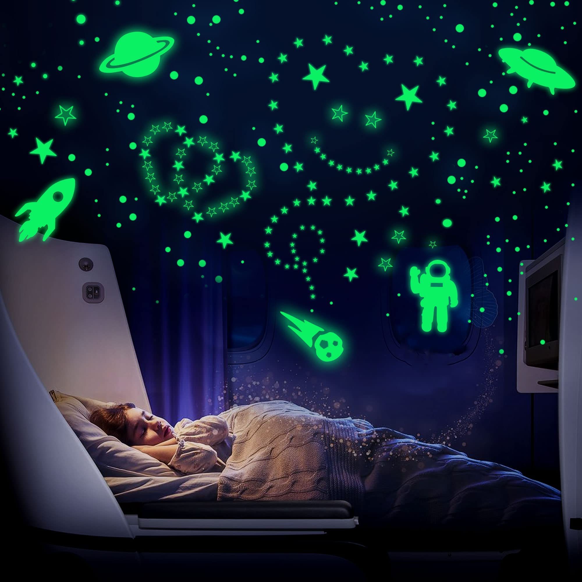 Dark Stars for Ceiling, Glowing Stars and Planets  Decoration for Kids Room Home Glow  Luminous Stickers