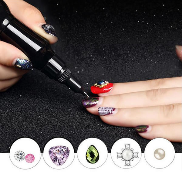 10ML Fast Dry Sticky Drill Jewelry Strong Adhesive Stone Nail Gel Glitter 3D crystal Diamond Nail Glue For Rhinestones