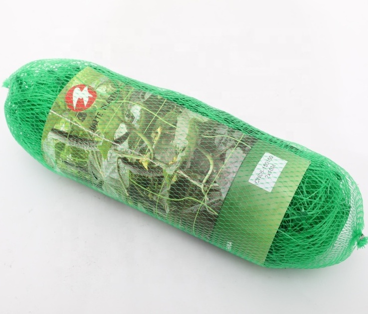 High Strength extruded plant trellis netting roll cucumber support net pea and bea climbing netting