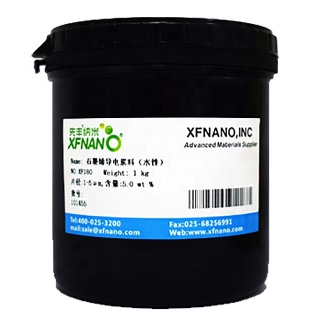 High Conductivity 1-5um Graphene Aqueous Paste Water Dispersion Factory Price for Battery