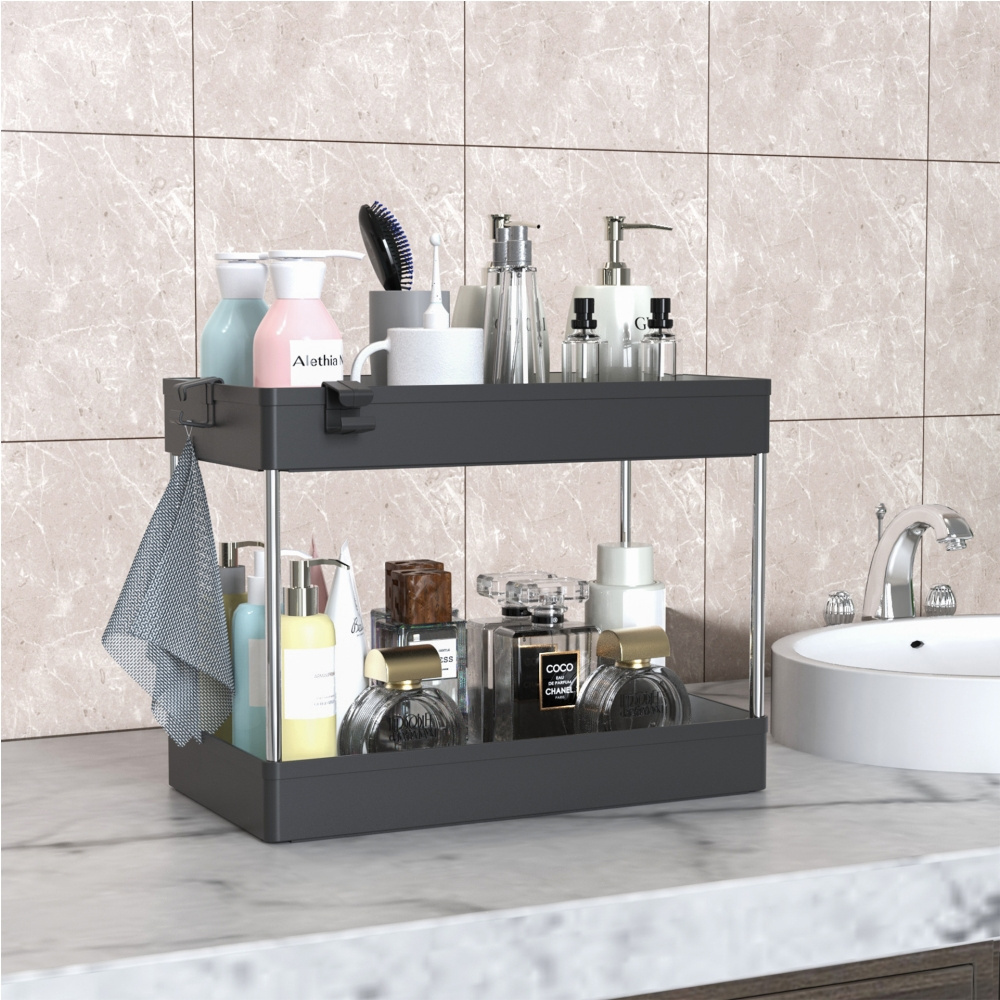 Bathroom Rack Organizer Spice Rack Organizer Kitchen Storage Organizer for Countertop