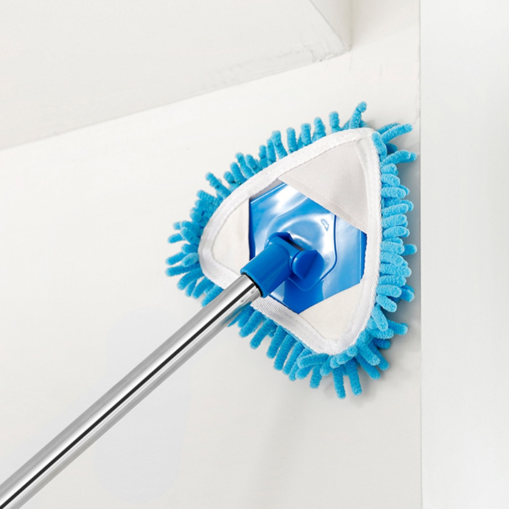 Flat Triangle Dust Mop 360 Magic Mop Rotatable Adjustable Ceiling Cleaning Mop Household