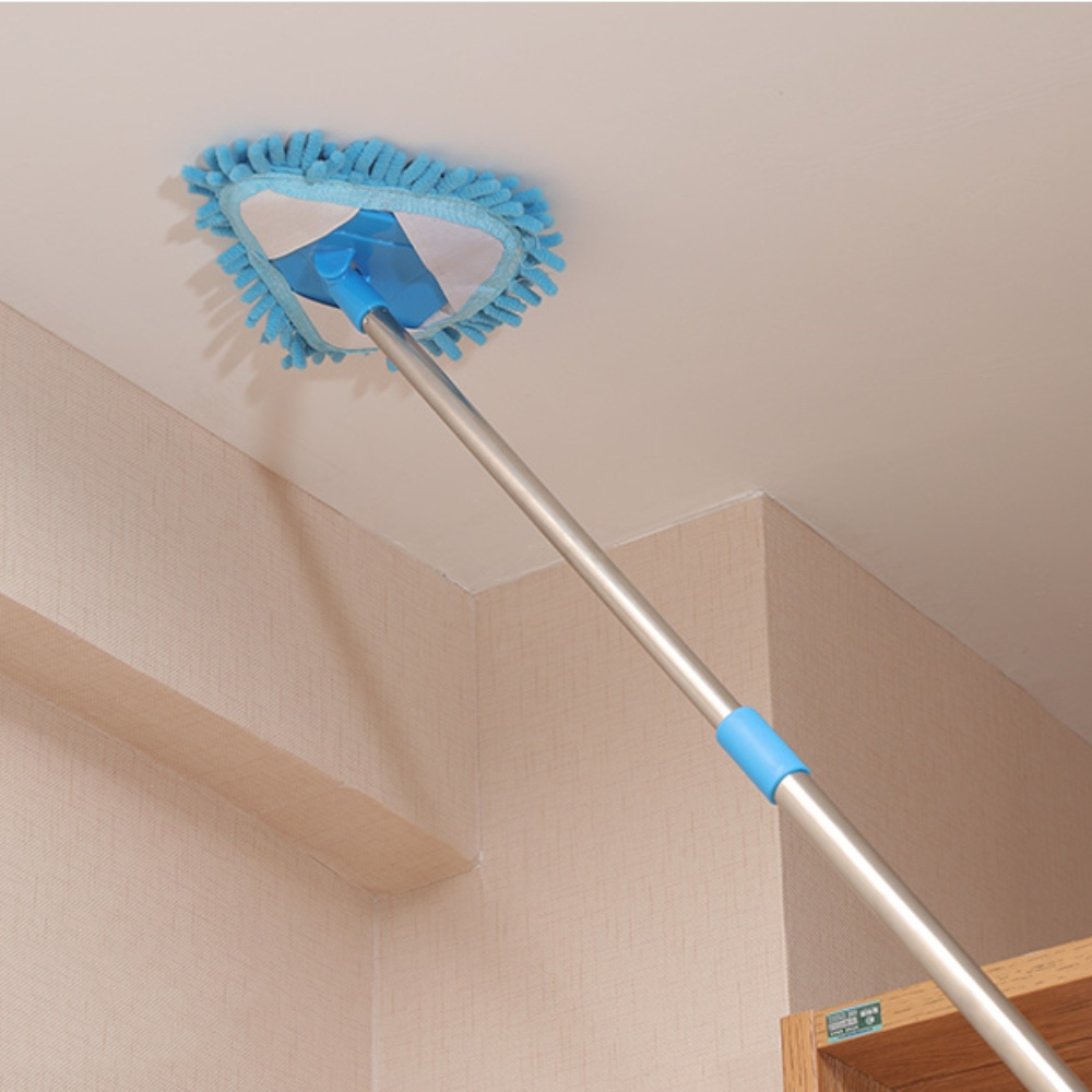 Flat Triangle Dust Mop 360 Magic Mop Rotatable Adjustable Ceiling Cleaning Mop Household