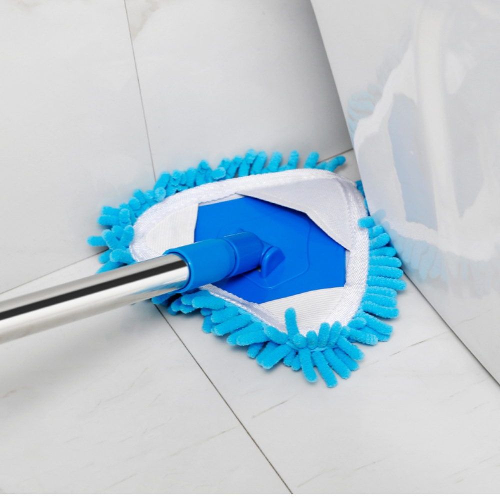 Flat Triangle Dust Mop 360 Magic Mop Rotatable Adjustable Ceiling Cleaning Mop Household