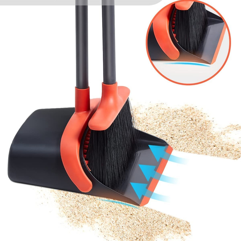 Heavy-Duty Brooms for Sweeping Indoor Kitchen Room Office Lobby Floor Cleaning Pet Hair Rubbish