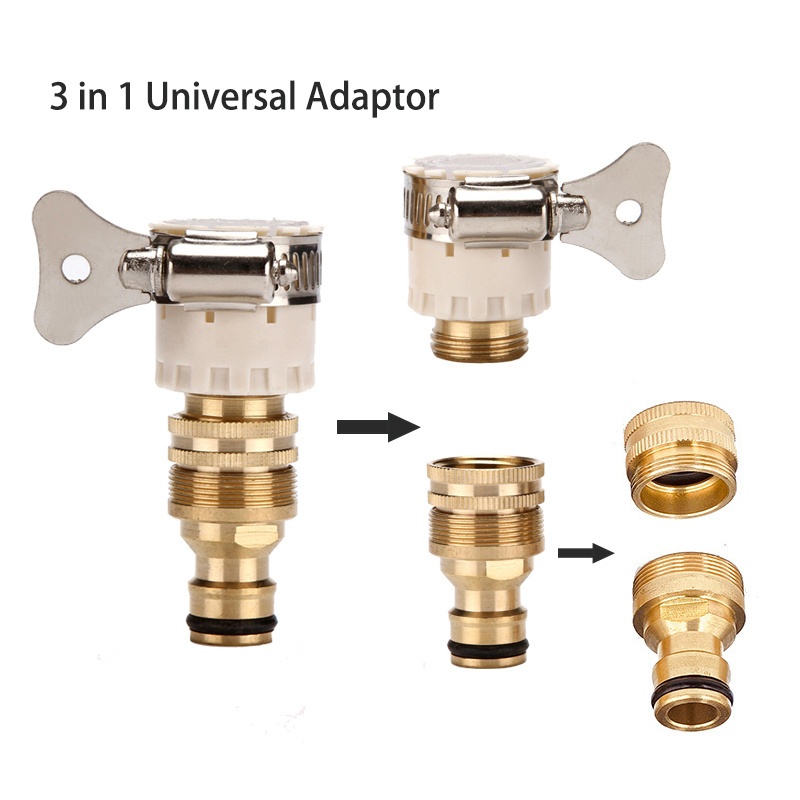 15-23mm Faucet Universal Adapter Hose Tap Kitchen Adapters Mixer Tap Connectors Pipe Fitting Garden Watering Tools