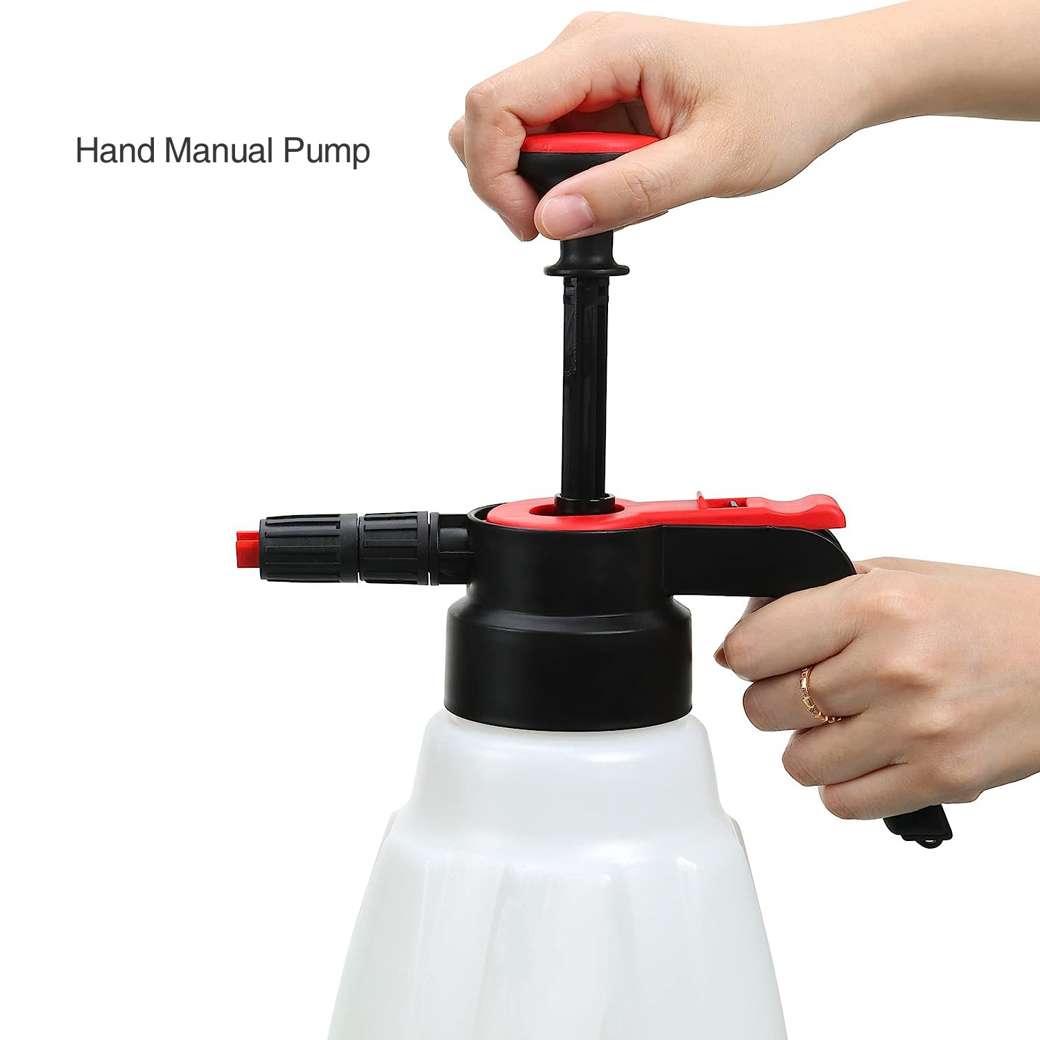 Hand Manual Pressurized Soap Foam Sprayer, 2 Litre Foaming Pump Blaster Hand Pressure Water Sprayer Snow Foam Sprayer