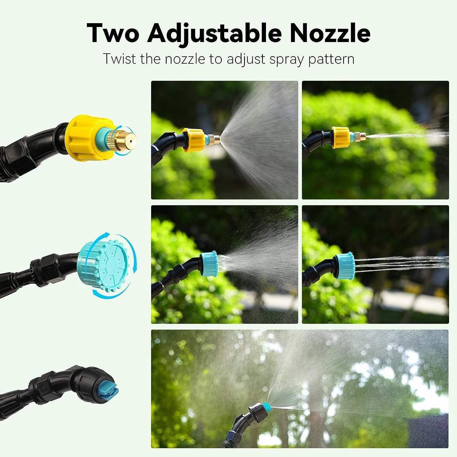 High Quality Plastic Micro Usb C Port 2hours Telescopic Rod 3m Hose Pump Garden Pressure Electric Sprayer