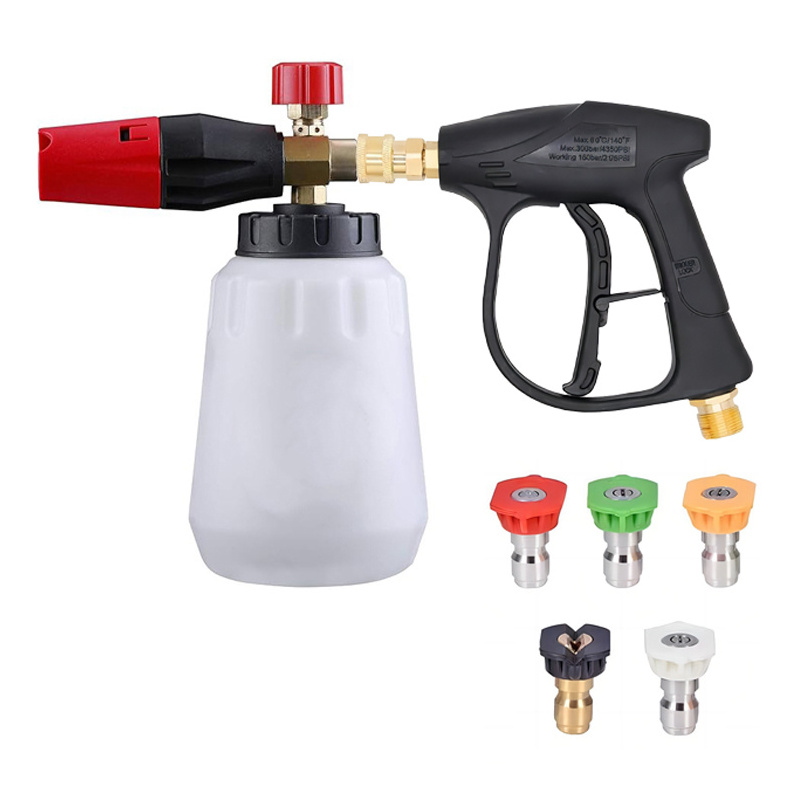 High Pressure Washer Gun Snow Foam Lance, Foam Blaster Power Washer with 1/4