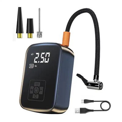 150PSI Tire Inflator with Emergency LED Light - 12V Wired/Wireless Car Tire Pump with Digital Pressure Gauge