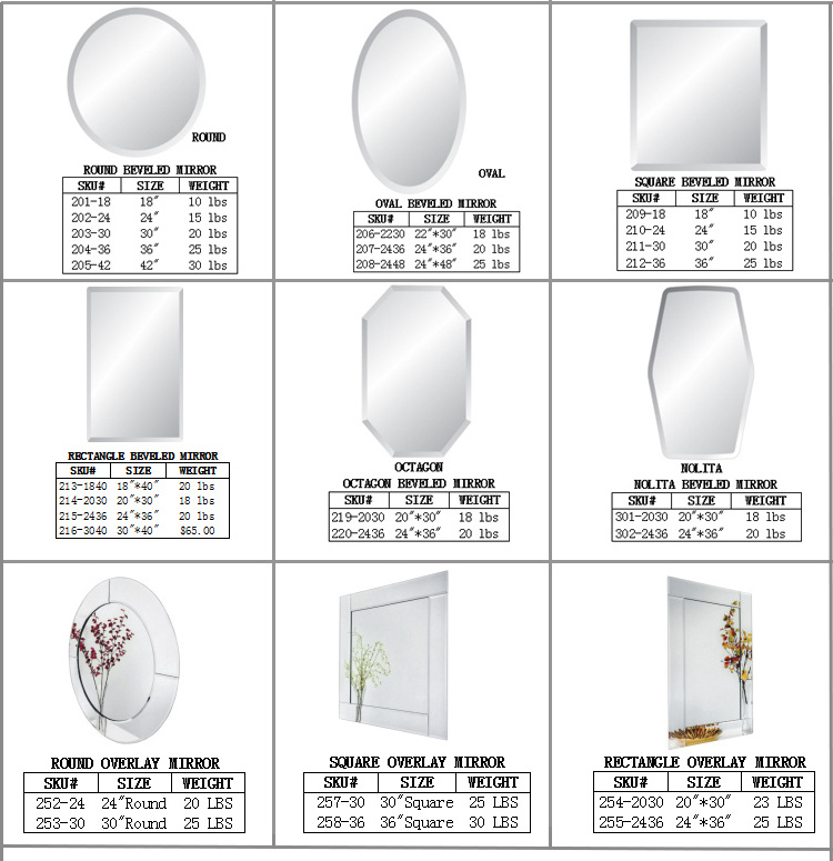 Unique Teardrop Design decorative wall mirrors metal frame frame mirror Home decor Hanging Chain Mirror