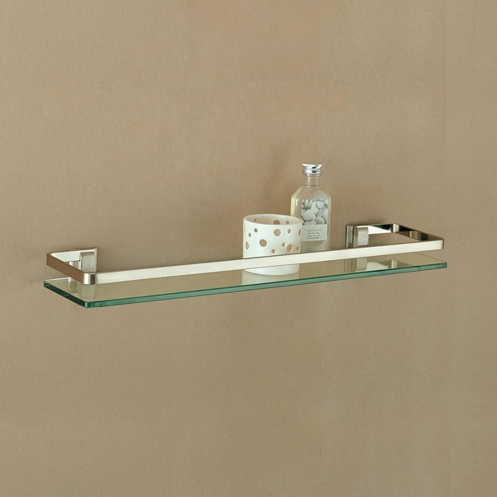 With Towel Rack Glass Wall Shelf for Bathroom Bathroom Stainless Steel Corner Shower Living Room Bathroom Kitchen NEW HOPE