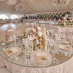 glass top bridal wedding table fancy glass wedding dining table