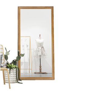 63 x 22 Inch Farmehouse Chic Decorative Wall Mirror Rustic Wood Framed Full Length Floor Mirror