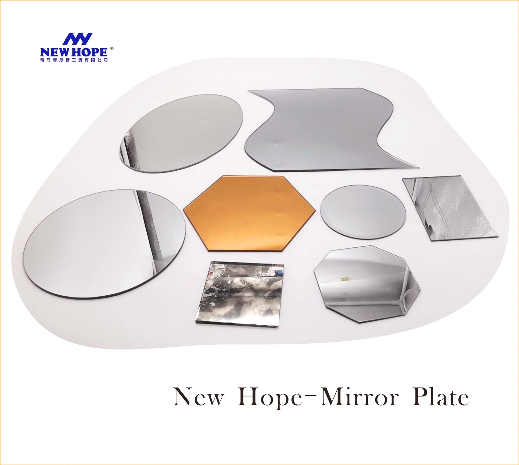 Wholesale Small Craft Mirror Silver Coated Square Mirror Glass Tiles