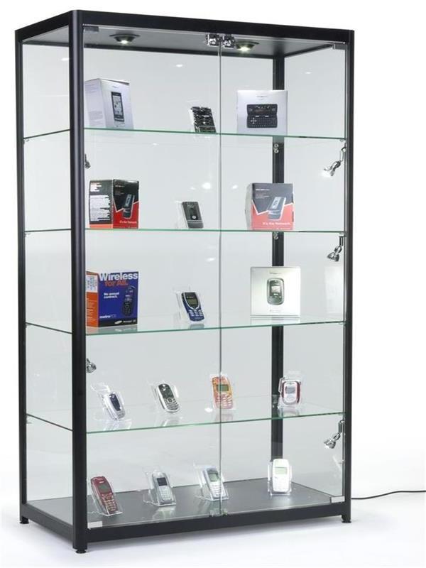 8mm Thickness glass cabinets showcases glass cube display case