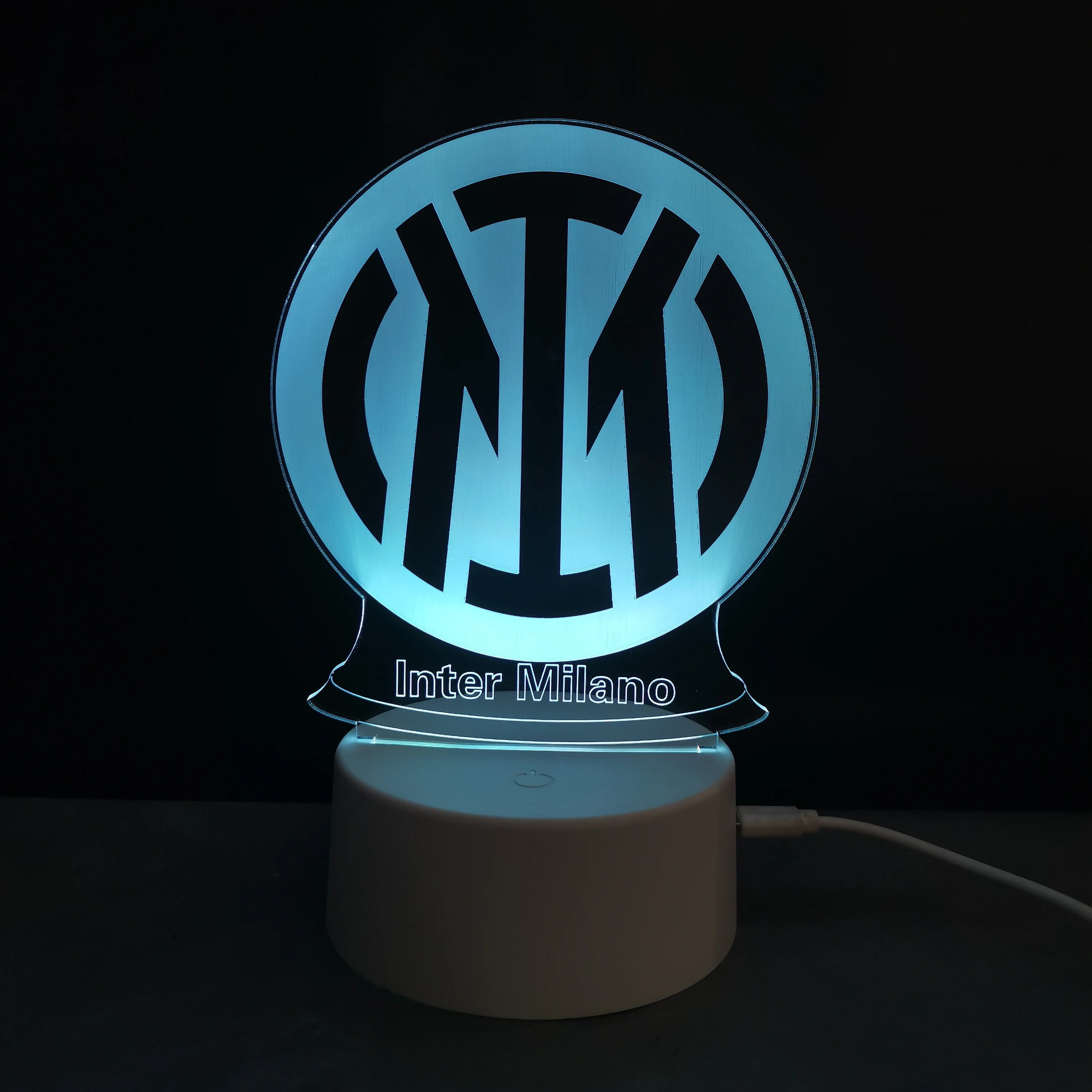 Custom Creative 3D Illusion anime Lamparas Football club styles led night light plug in night lights with sensor