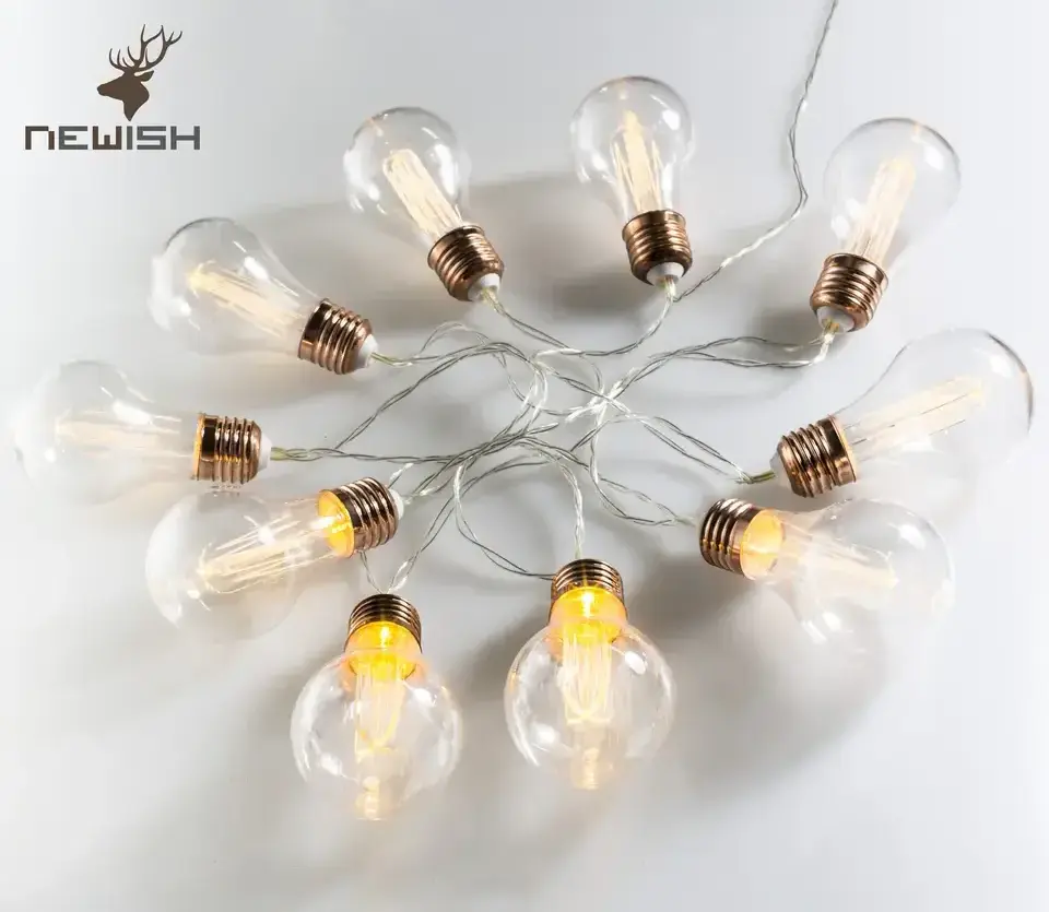 Kanlong battery operated  LED light with A19 edison bulb Edison lamp lightchain home decor