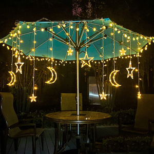 Newish camping tent decoration led light outdoor waterproof solar led light curtain fairy twinkle Star Led String Light