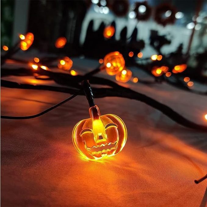 Popular DIY shape branch light bats pumpkin halloween decoration led lights 8 function battery operated home decor led lights