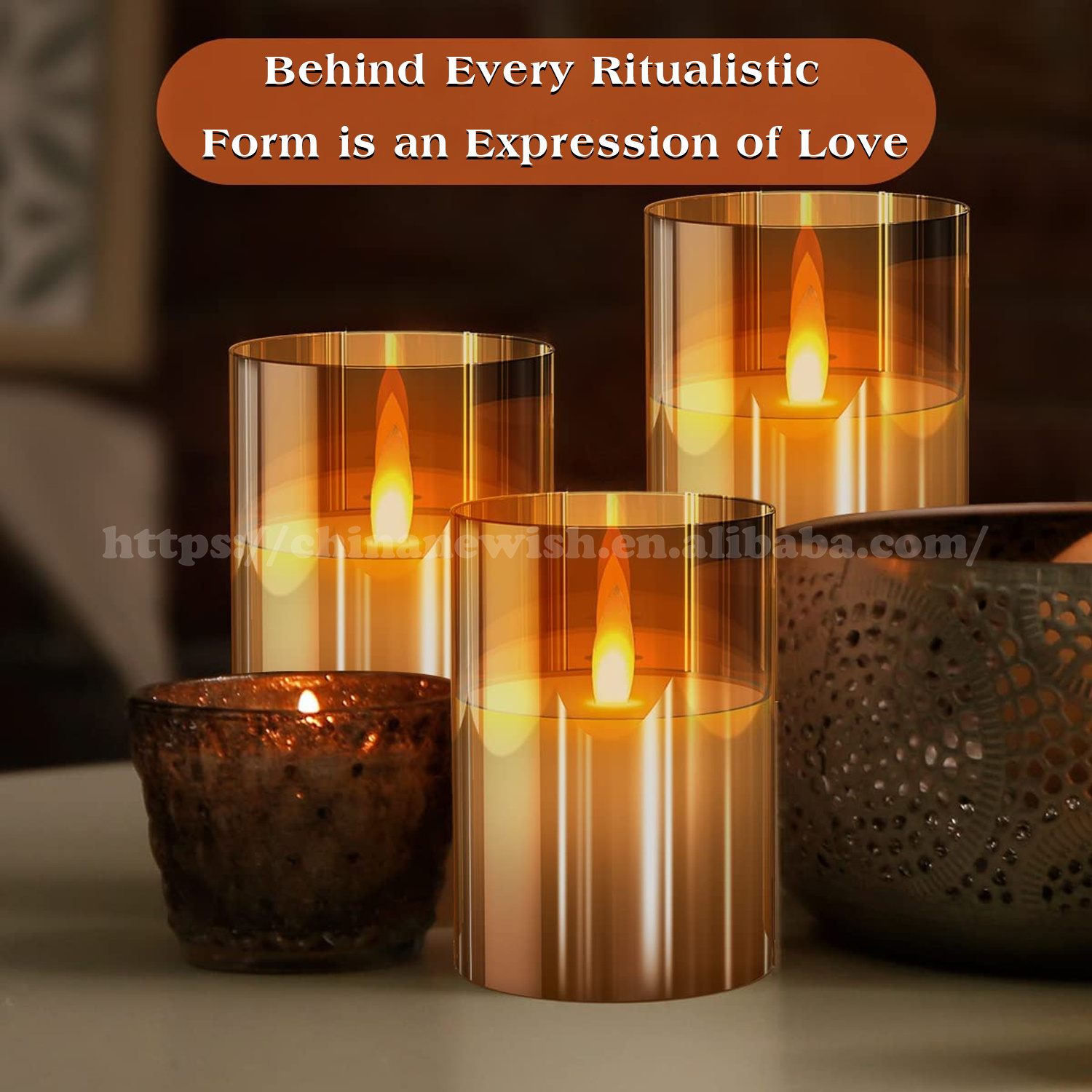 Newish Home Decoration Timer Real Wax Led Candle Battery Operated Glass Flickering Flameless Candles with Remote For Party