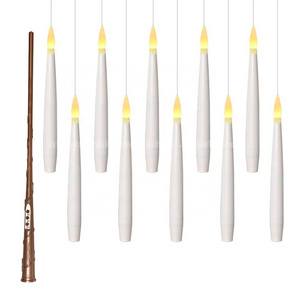 Newish  22pcs Magic Wand Remote Timer Flameless Taper Floating Candles