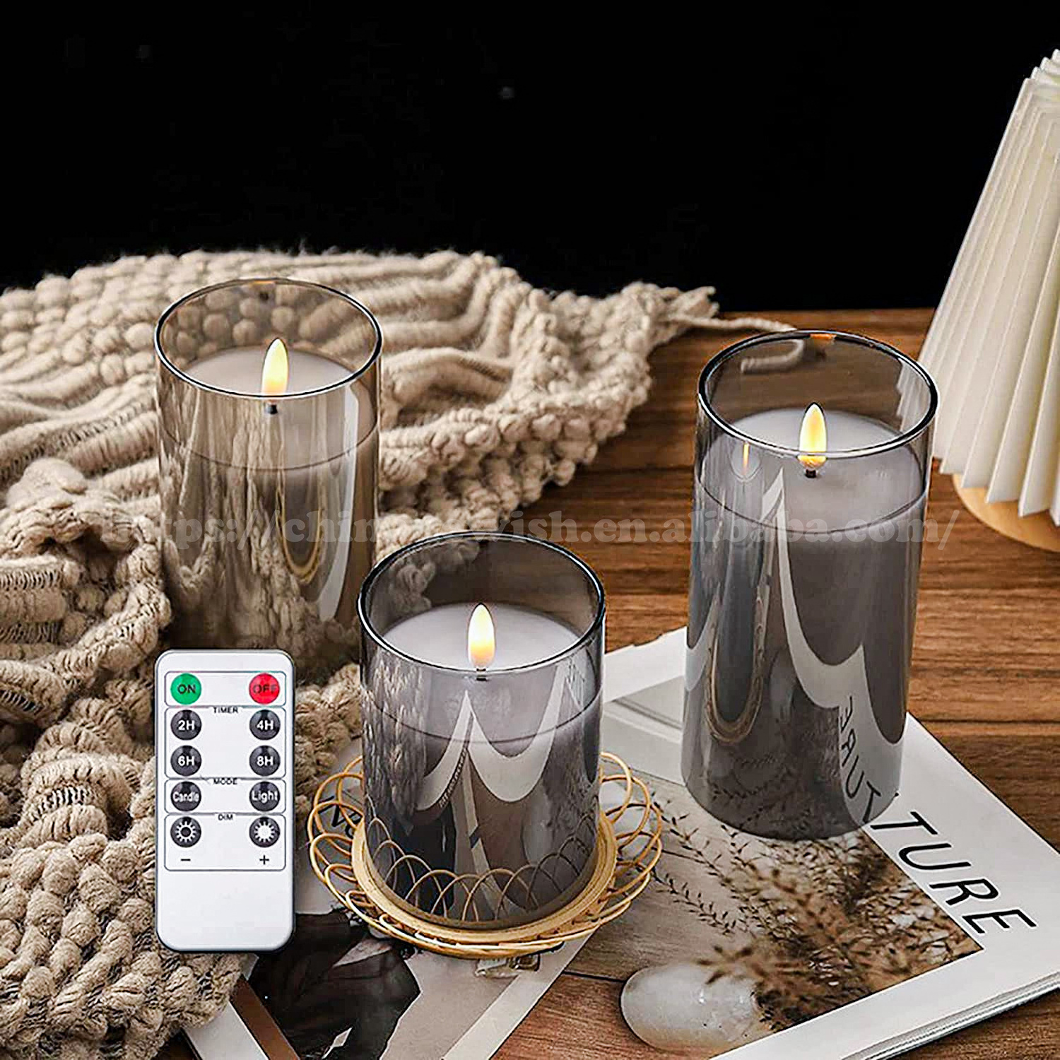 Newish Pillar Real Wax Electric Candle Battery Operated Flameless Led Candles with Remote for Home Decoration