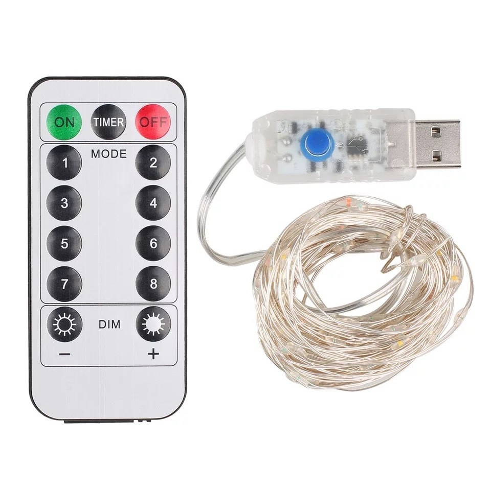 remote control Waterproof Battery Operated 10Ft/30 LEDs Fairy lights Starry LED christmas String Lights for holiday decoration