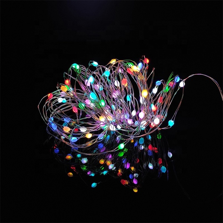 Newish 100 Bulbs 10M 33Ft USB Waterproof Remote Control Flexible Big Bulb LED String Copper Wire Fairy Lights For Christmas