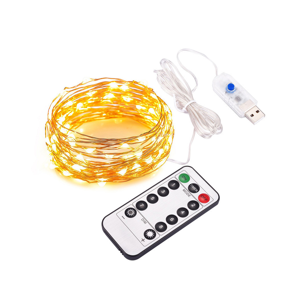 remote control Waterproof Battery Operated 10Ft/30 LEDs Fairy lights Starry LED christmas String Lights for holiday decoration