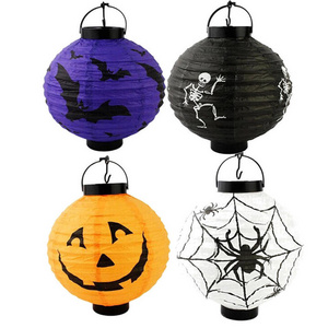 Newish Multi Styles Hanging Battery Operated Halloween Indoor Party Decoration Flickering Pumpkin Led Light Lantern