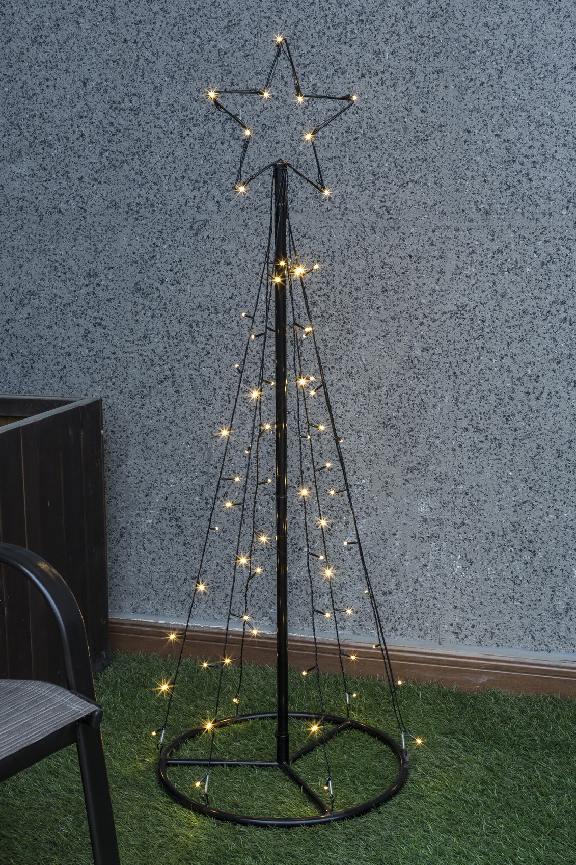 Newish Good quality and cheap Commercial Christmas decorations metal garden outdoor use Christmas tree lights