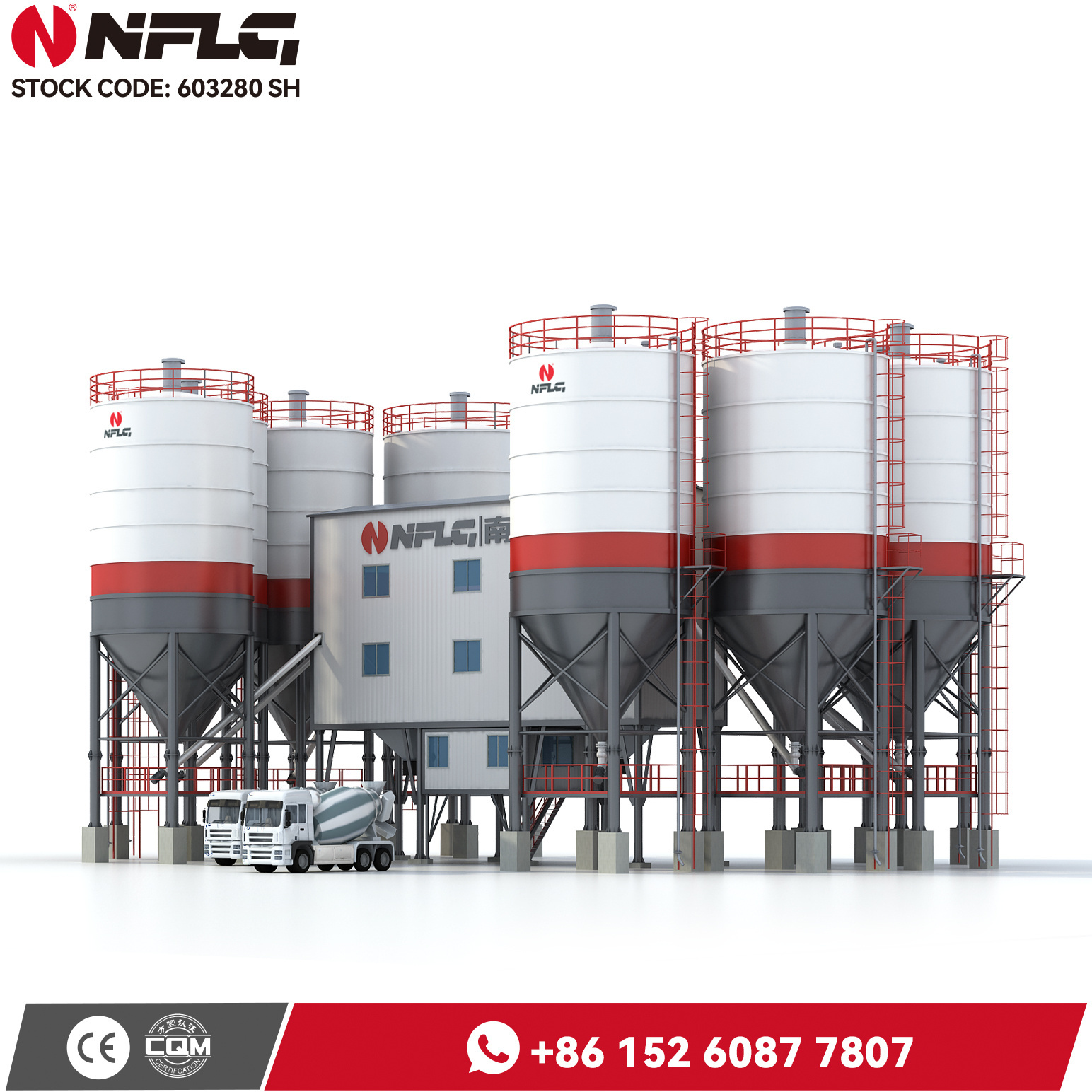 Automation Description Advantages 180M3/H Concrete Batching Plant Environmental