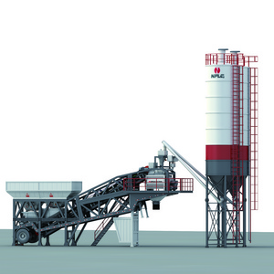 Hzs120 Ready Mix Equipment Station Mobile Concrete Batching Plant