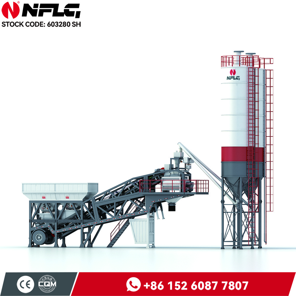 China Manufacture New Wet Mix Concrete Batching Plant HZS60F