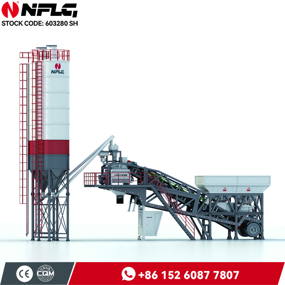 China Manufacture New Wet Mix Concrete Batching Plant HZS60F