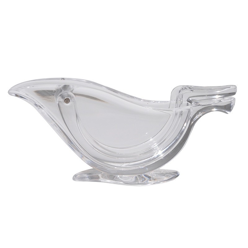 Portable Hand Press Manual Acrylic Lemon Juice Slice Squeezer For Home Kitchen Transparent Bird Shaped Lemon Squeezer