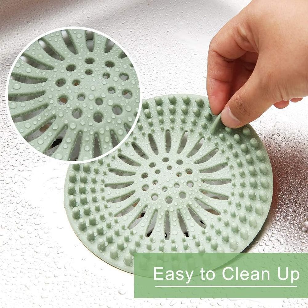 Silicone Sink Drain Strainers Protector Shower Drain Hair Catcher Stopper Sink Strainer For Kitchen Bathroom