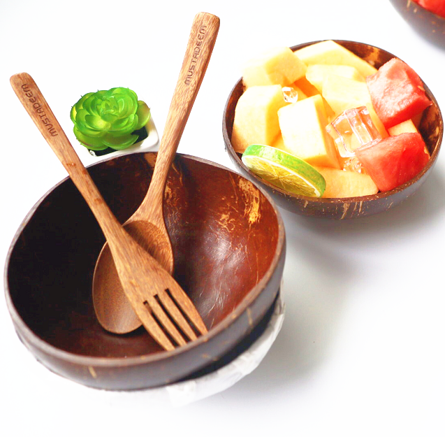 Natural coconut Shell bowl Decoration  Ice Cream Fruit Salad bowl