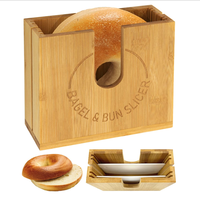 Adjustable Bagel Cutter Slicer for Small and Large Bagels Bagel Cutter Bread Slicer holder for Buns Muffins and Rolls