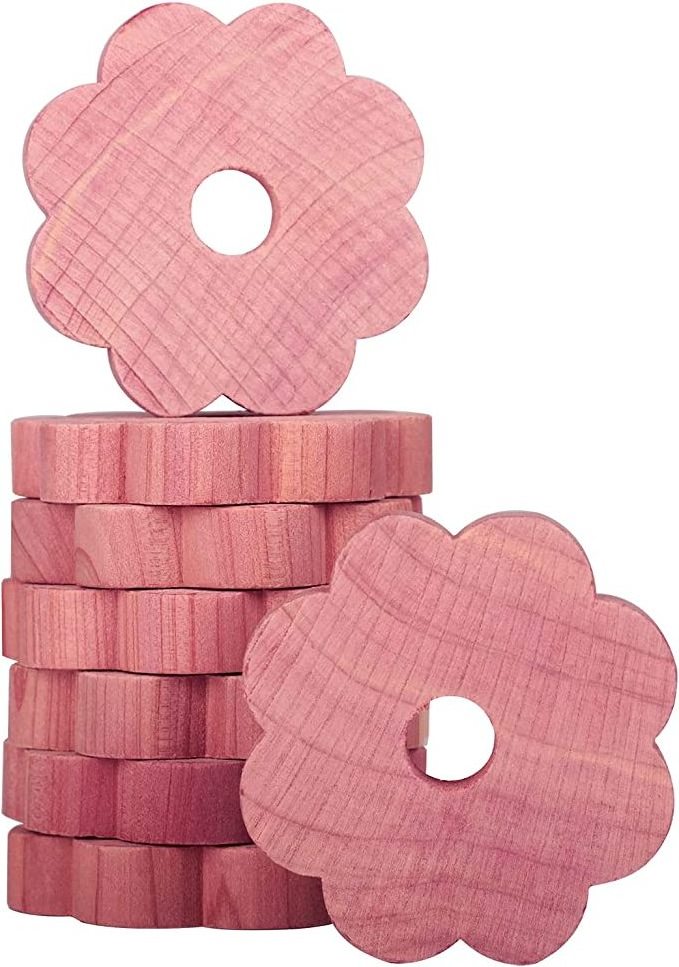 100% Aromatic Red Ceder Blocks flower Rings Planks Balls natural Cedar Wood Hangers Chips Accessories for Closets drawer Storage