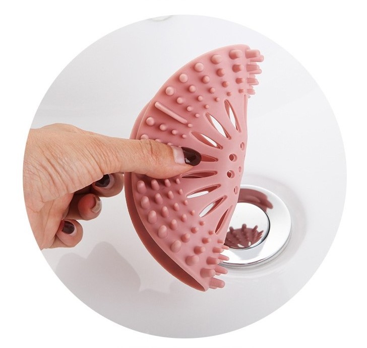 Silicone Sink Drain Strainers Protector Shower Drain Hair Catcher Stopper Sink Strainer For Kitchen Bathroom