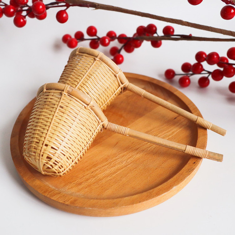 Bamboo Tea Infuser Strainer Filter Leak Tea Leaves Funnel Tools Kitchen Accessories Home