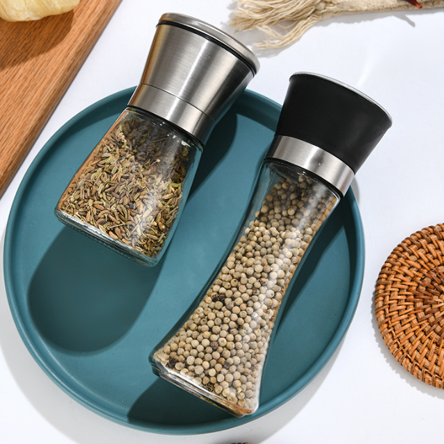 Salt and Pepper Mills Grinders with Adjustable Coarseness adjustable stainless steel salt and pepper mill