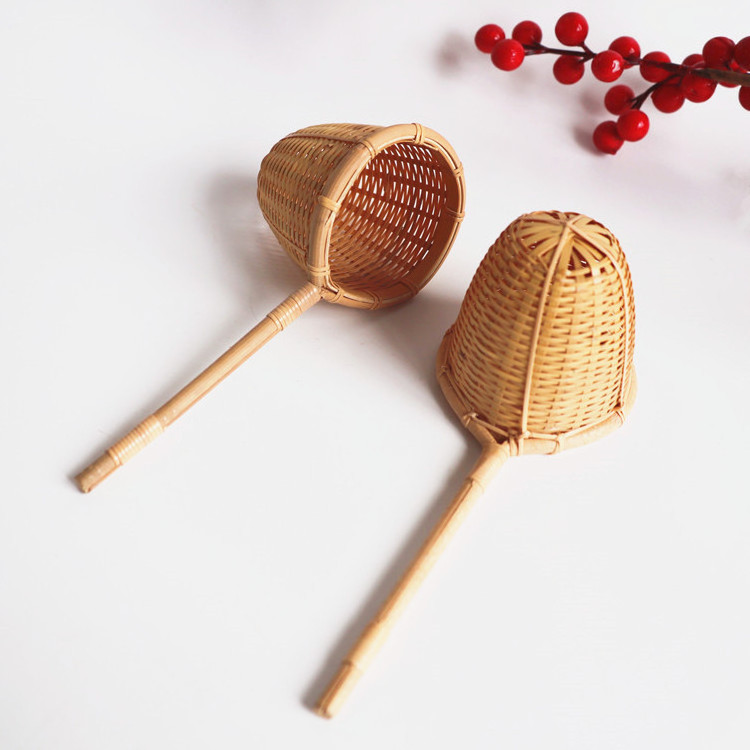 Bamboo Tea Infuser Strainer Filter Leak Tea Leaves Funnel Tools Kitchen Accessories Home